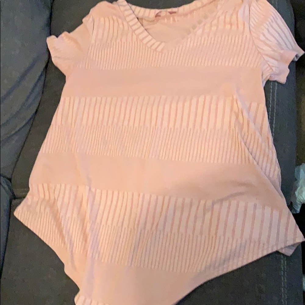 SLS pink plus size blouse